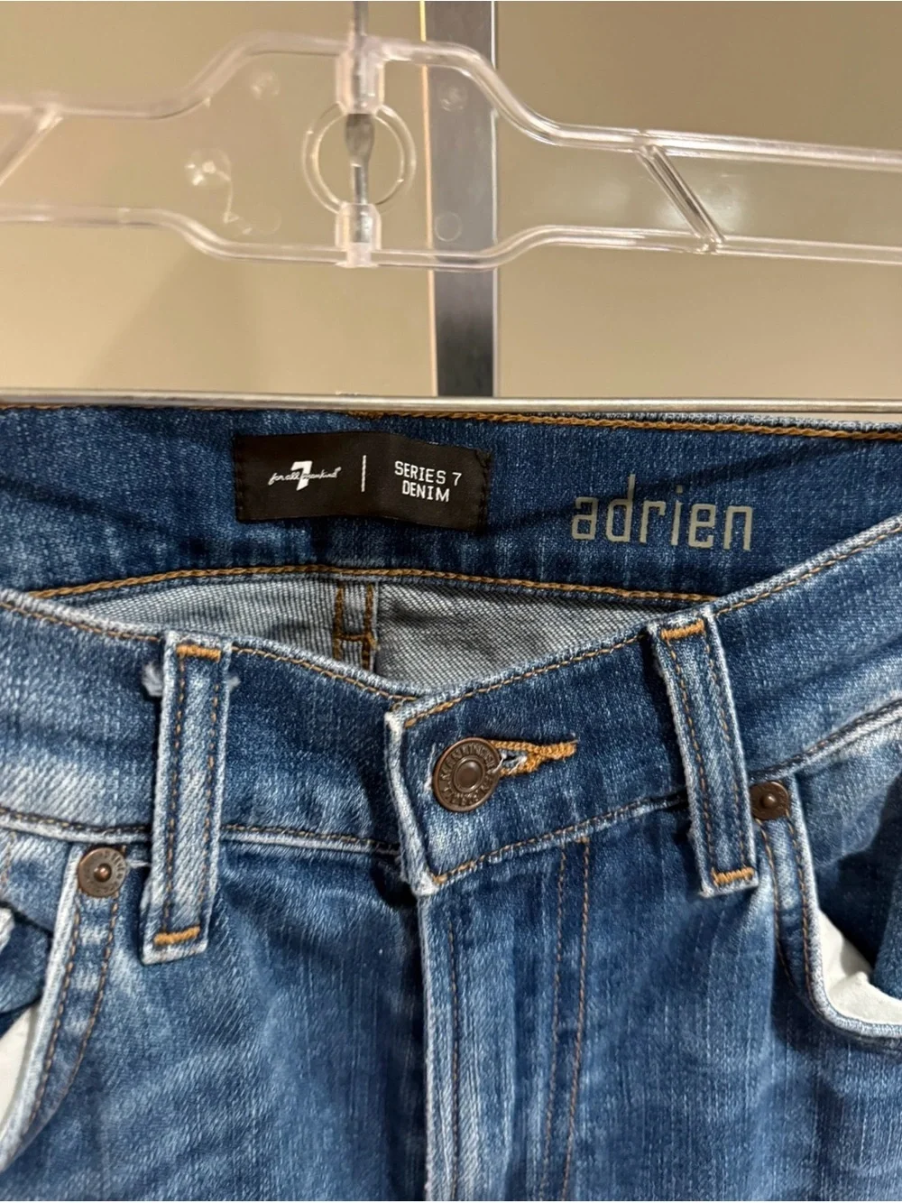 7 For All Mankind Men’s Dark Blue Slim Jeans